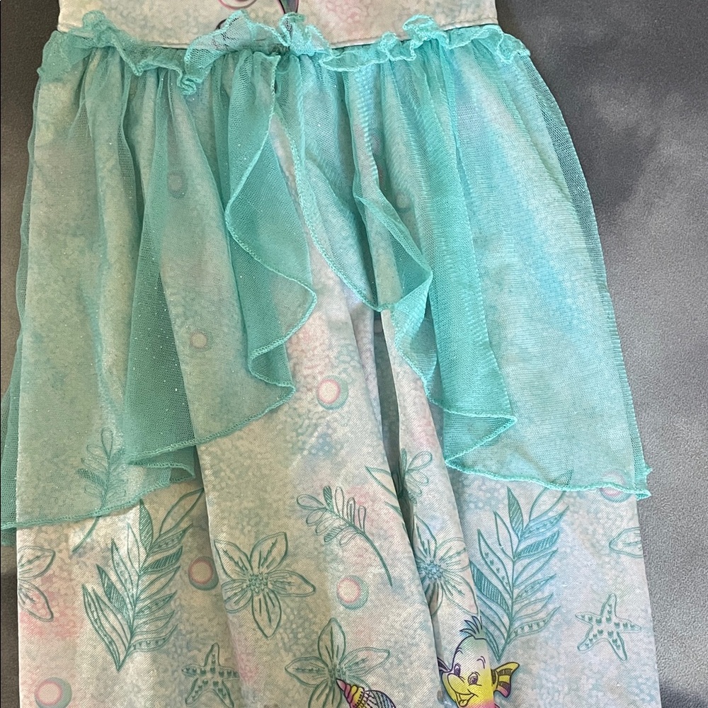 Disney Little Mermaid Aqua and Pink Costume Dress - Picture 3 of 12
